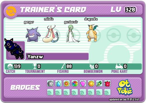 Yanzw Card otPokemon.com
