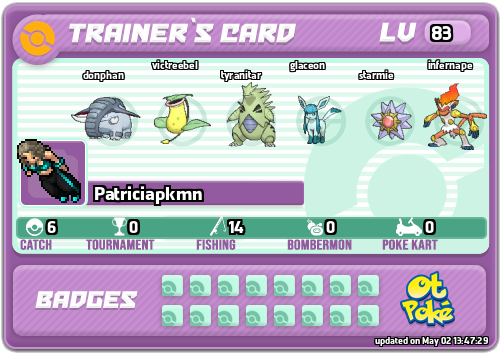 Patriciapkmn Card otPokemon.com