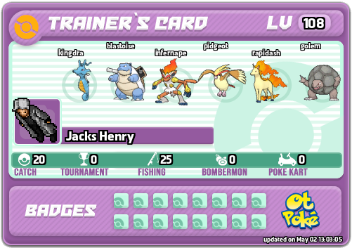 Jacks Henry Card otPokemon.com