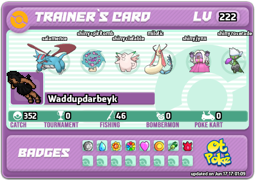 Waddupdarbeyk Card otPokemon.com