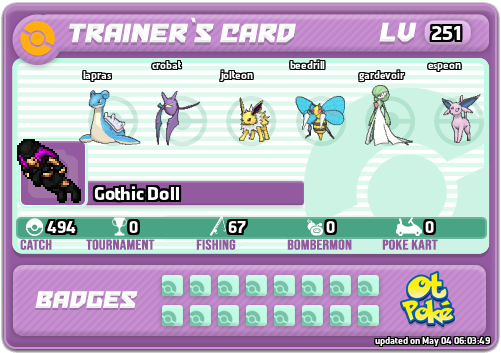 Gothic Doll Card otPokemon.com