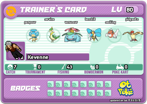 Kevenne Card otPokemon.com