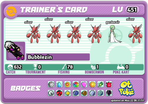 Bubblezin Card otPokemon.com