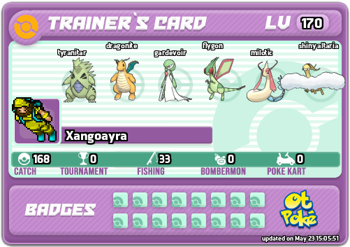 Xangoayra Card otPokemon.com