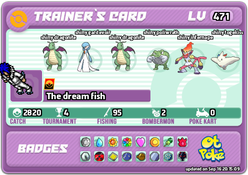 The dream fish Card otPokemon.com