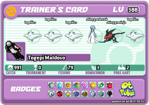 Togepi Maldoso Card otPokemon.com