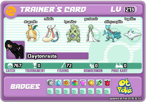 Claytonrasta Card otPokemon.com