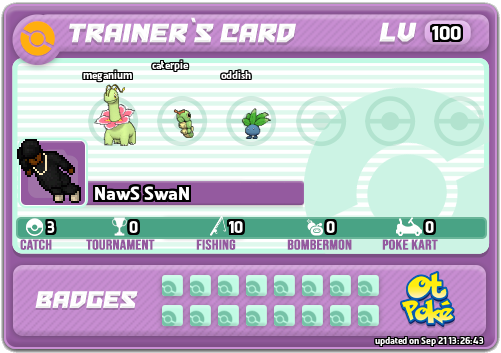 NawS SwaN Card otPokemon.com