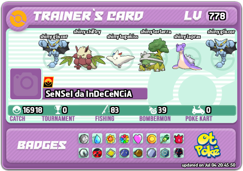 SeNSeI da InDeCeNCiA Card otPokemon.com