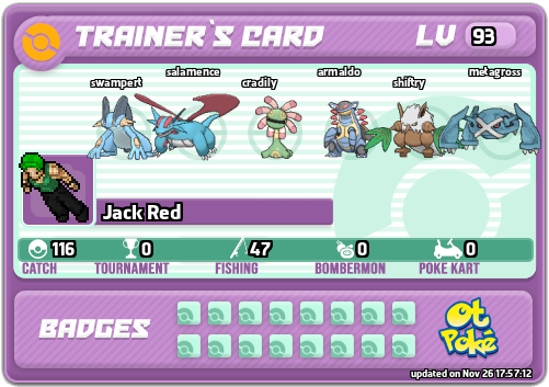 Jack Red Card otPokemon.com