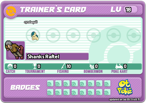 Shanks Raftel Card otPokemon.com