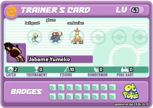 Jabame Yumeko Card otPokemon.com
