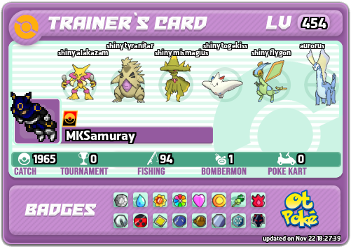 MKSamuray Card otPokemon.com