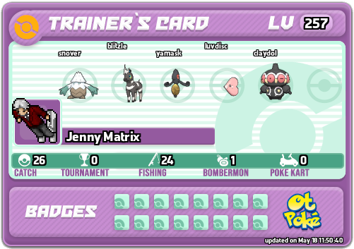 Jenny Matrix Card otPokemon.com