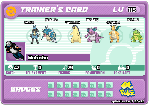 Mofinho Card otPokemon.com