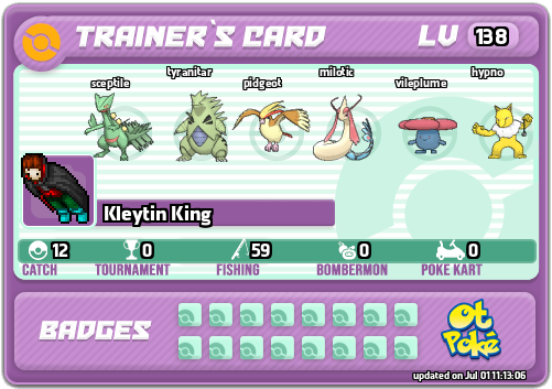 Kleytin King Card otPokemon.com