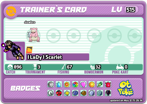 I LaDy I Scarlet Card otPokemon.com