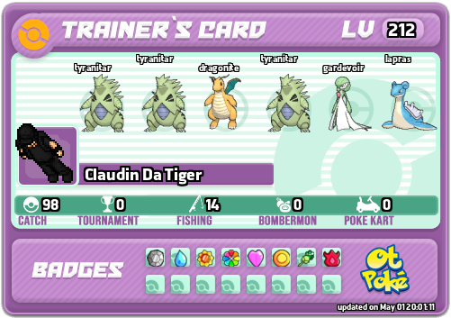 Claudin Da Tiger Card otPokemon.com