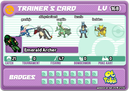 Emerald Archer Card otPokemon.com