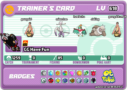 GG Have Fun Card otPokemon.com