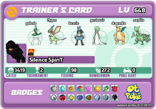 Silence SpiriT Card otPokemon.com