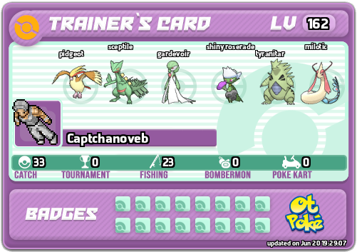 Captchanoveb Card otPokemon.com