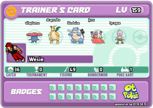 Wesie Card otPokemon.com