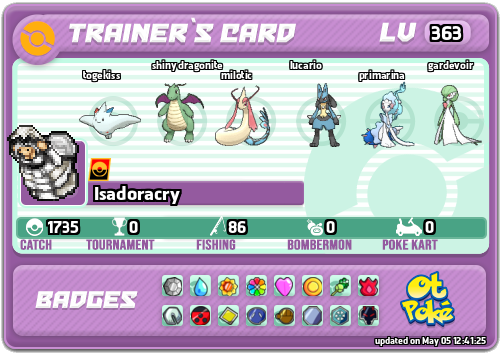 Isadoracry Card otPokemon.com