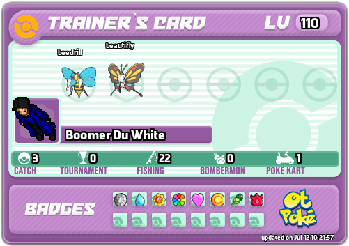 Boomer Du White Card otPokemon.com