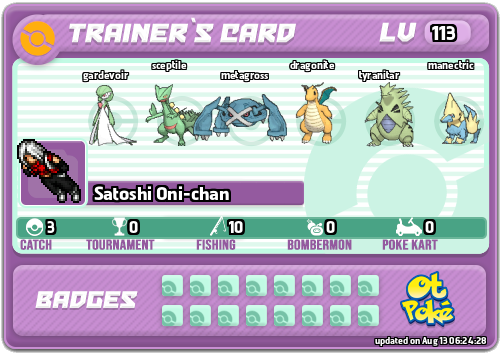 Satoshi Oni-chan Card otPokemon.com