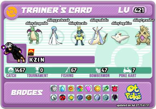K Z I N Card otPokemon.com