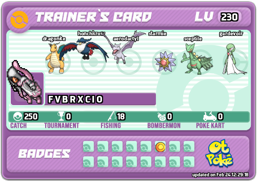 F V B R X C I O Card otPokemon.com