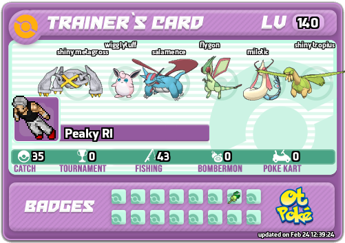 Peaky Rl Card otPokemon.com