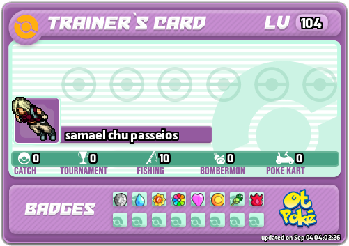 samael chu passeios Card otPokemon.com