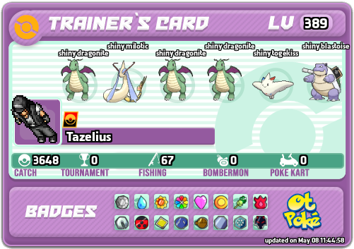 Tazelius Card otPokemon.com