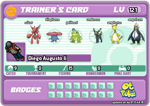 Diego Augusto Ii Card otPokemon.com