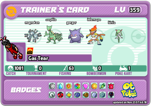 Gas Tear Card otPokemon.com