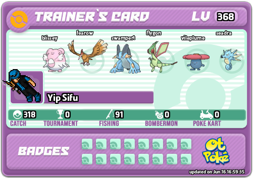 Yip Sifu Card otPokemon.com