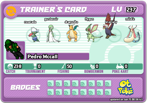 Pedro Mccall Card otPokemon.com