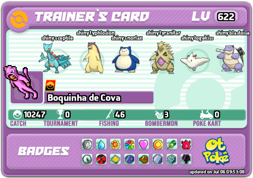 Boquinha de Cova Card otPokemon.com