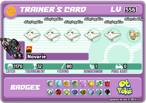 Novarie Card otPokemon.com