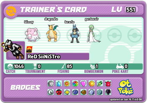 ReD SiiNiSTro Card otPokemon.com