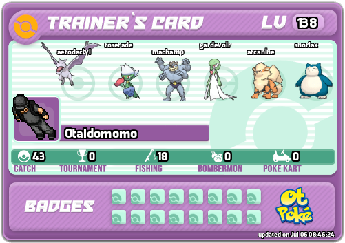 Otaldomomo Card otPokemon.com