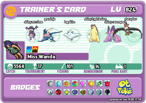 Miss Wanda Card otPokemon.com