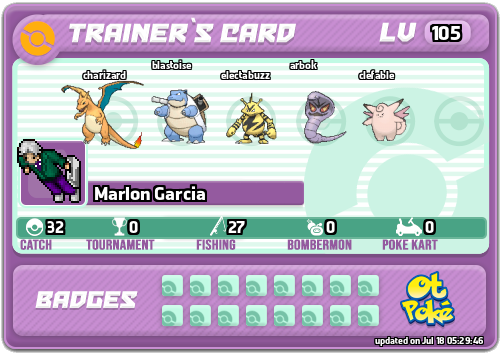 Marlon Garcia Card otPokemon.com