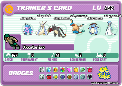 Xxcatonixx Card otPokemon.com