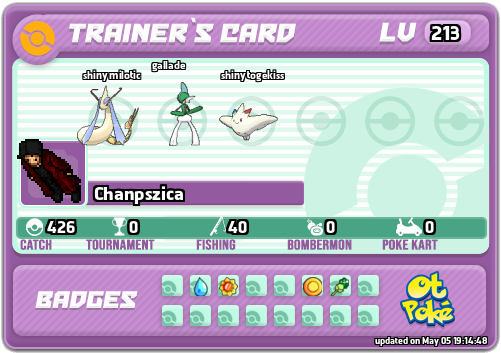 Chanpszica Card otPokemon.com
