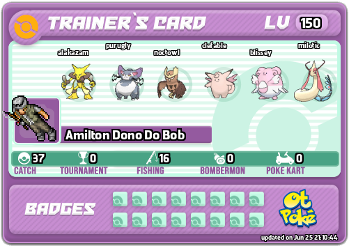 Amilton Dono Do Bob Card otPokemon.com