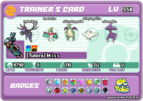 [Tutora] M i s s Card otPokemon.com