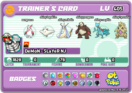 DeMoN - SLaYeR NJ Card otPokemon.com
